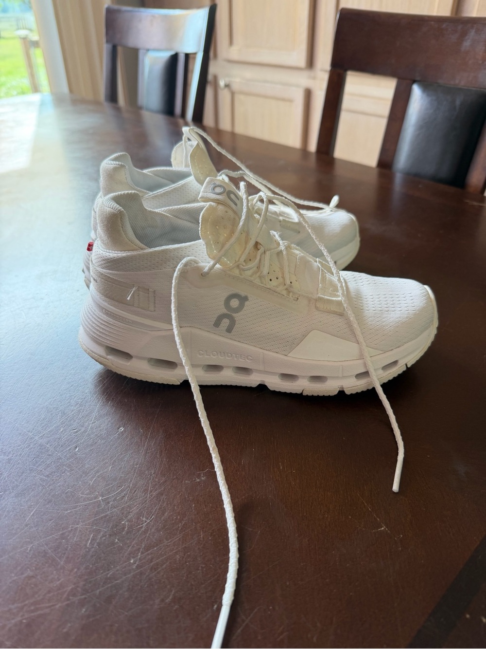 On Running White Womens CloudTec Running Sneakers